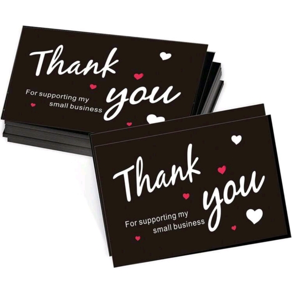Other - Black Thank Cards 30